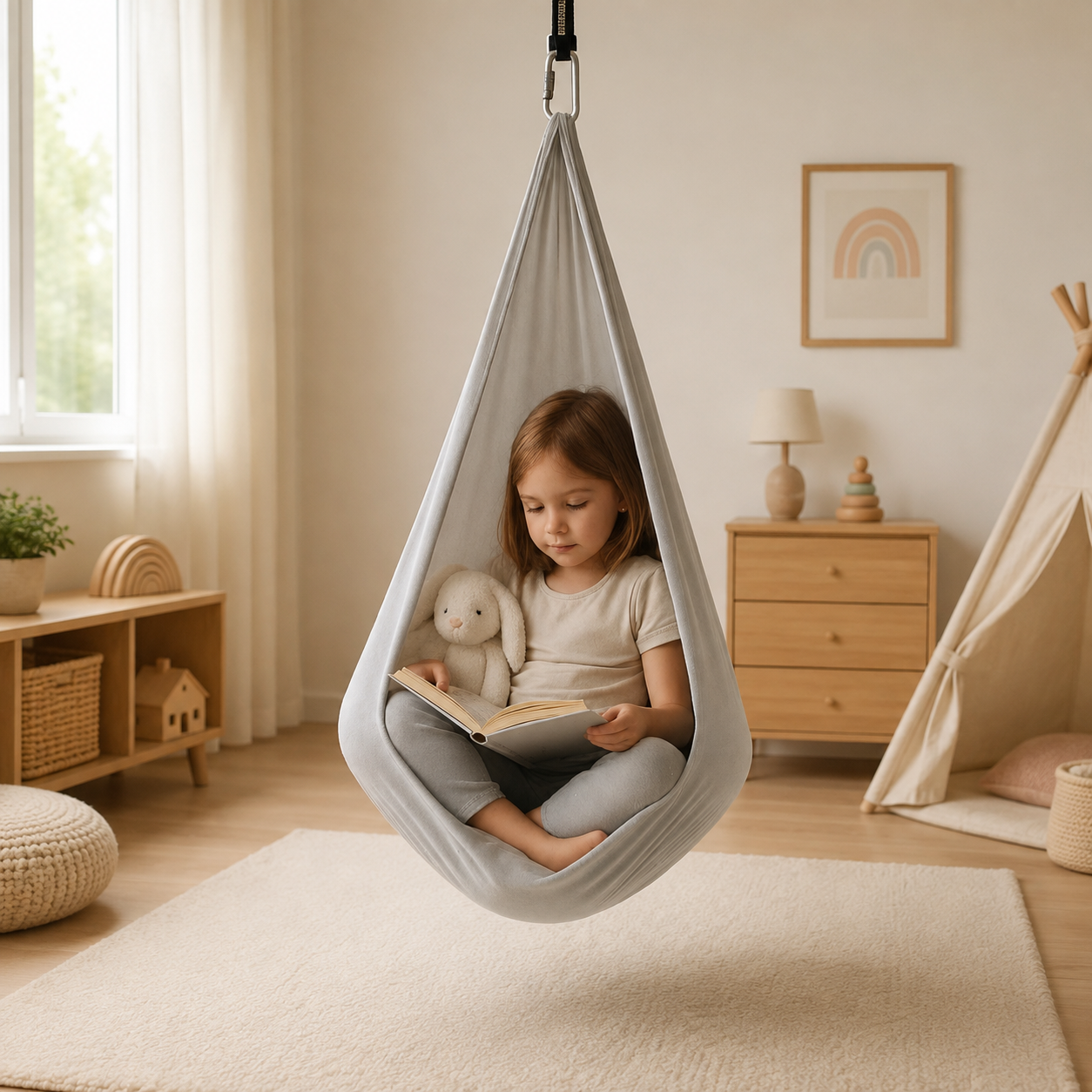 Durable Therapy Swing Comfortable Sensory Indoor Use