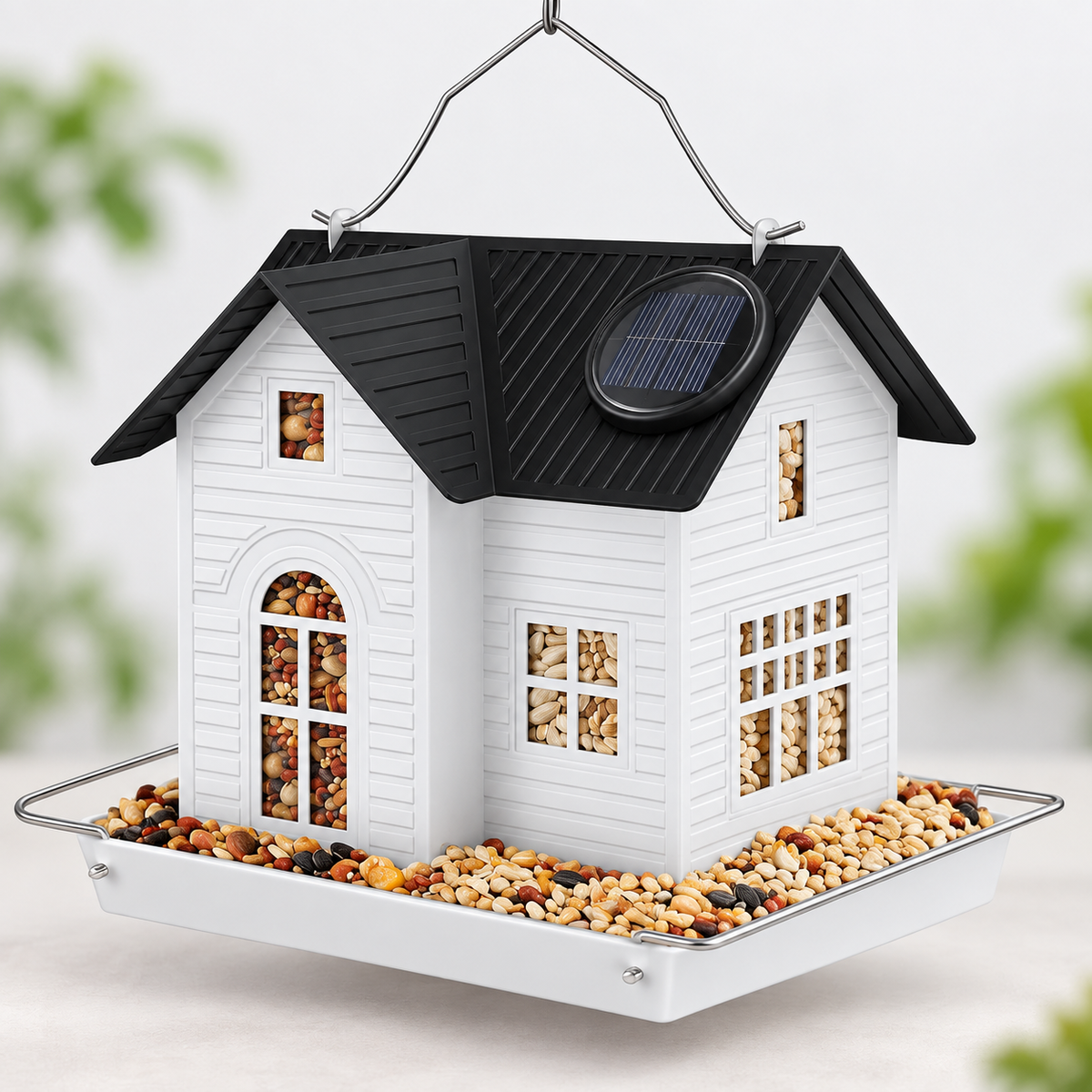 Easy Maintenance Bird Feeder Dual Compartment Hanging