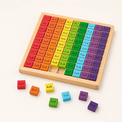 Educational Toys Kids Multiplication Learning Board
