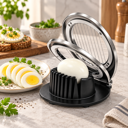 Egg Slicer Stainless Steel Cutter Wire Frame Handle