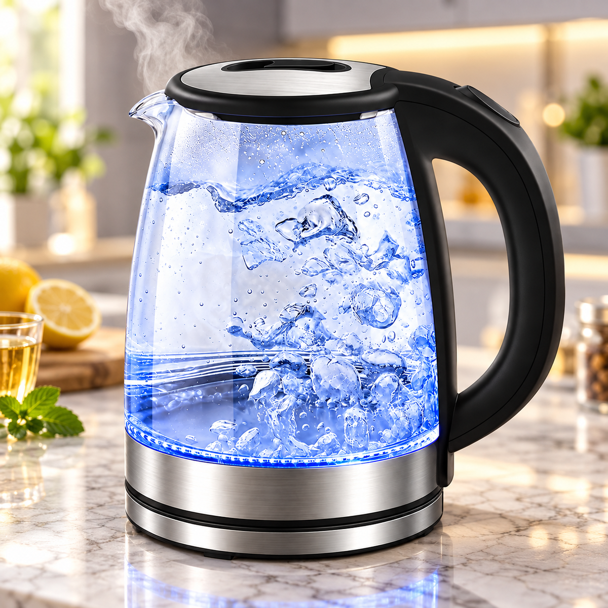 Electric Kettle Automatic Shut Off Cordless Stainless Steel