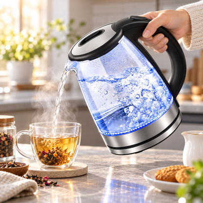 Electric Kettle Automatic Shut Off Cordless Stainless Steel