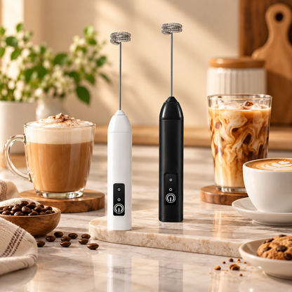 Electric Milk Frother Handheld Rechargeable Kitchen Tool