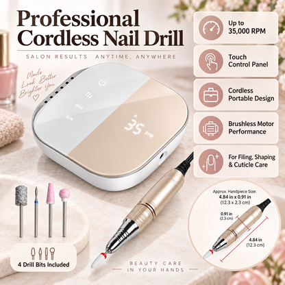 Electric Nail File Professional Cordless Drill Portable