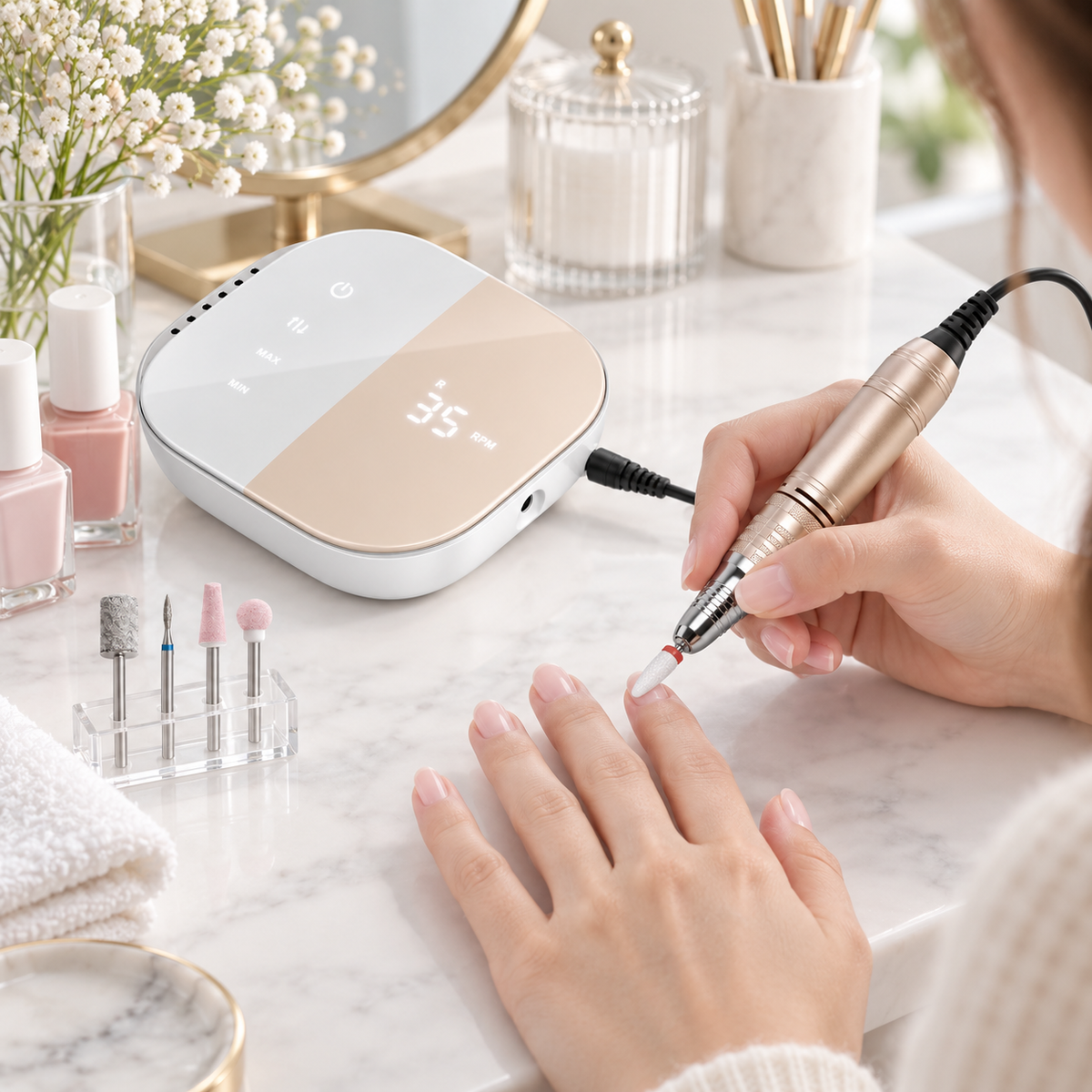 Electric Nail File Professional Cordless Drill Portable