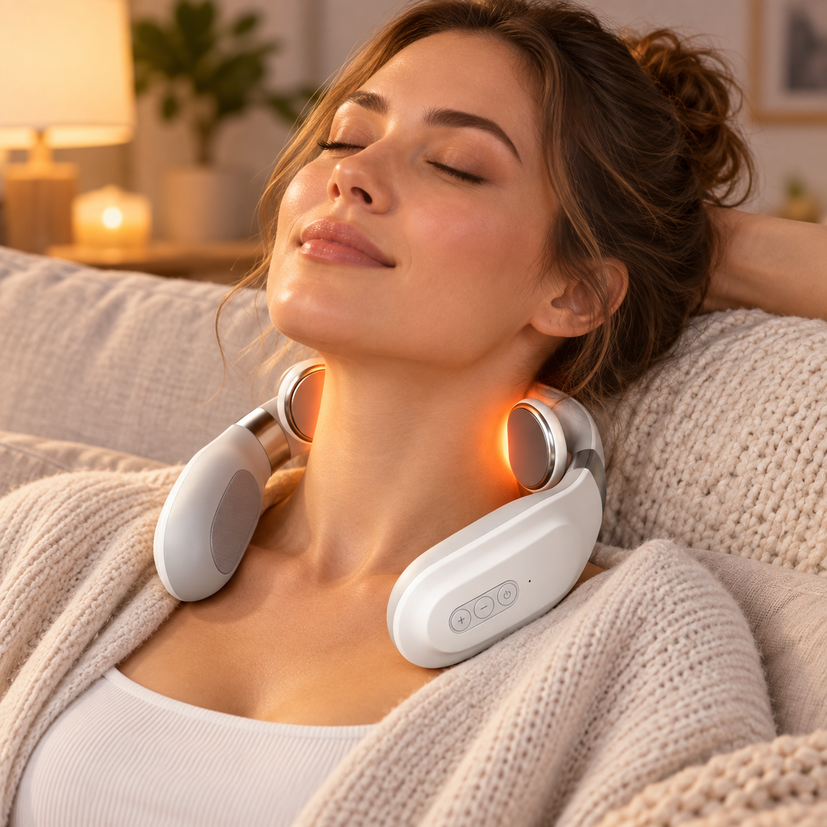 Electric Neck Massager Vibrating Shoulder Portable Relief