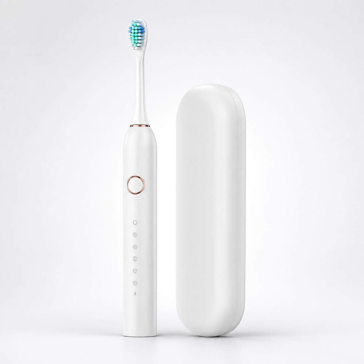 Sonic Electric Toothbrush with Timer and Four Replacement Heads, IPX7 Rated