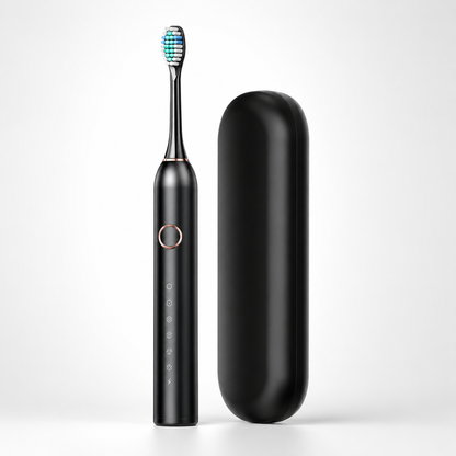 Sonic Electric Toothbrush with Timer and Four Replacement Heads, IPX7 Rated