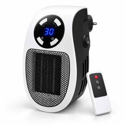 Electric Space Heater Remote Control Compact Oilless