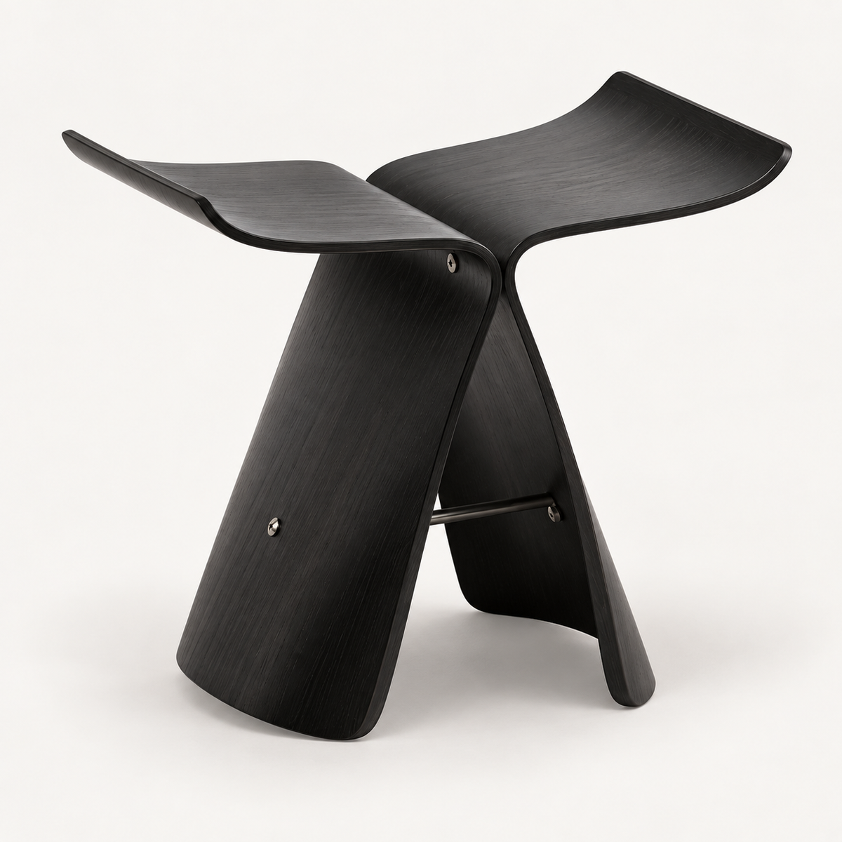 Elegant Wooden Stool Versatile Ottoman Modern Design