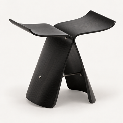 Elegant Wooden Stool Versatile Ottoman Modern Design