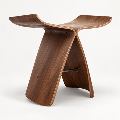 Elegant Wooden Stool Versatile Ottoman Modern Design