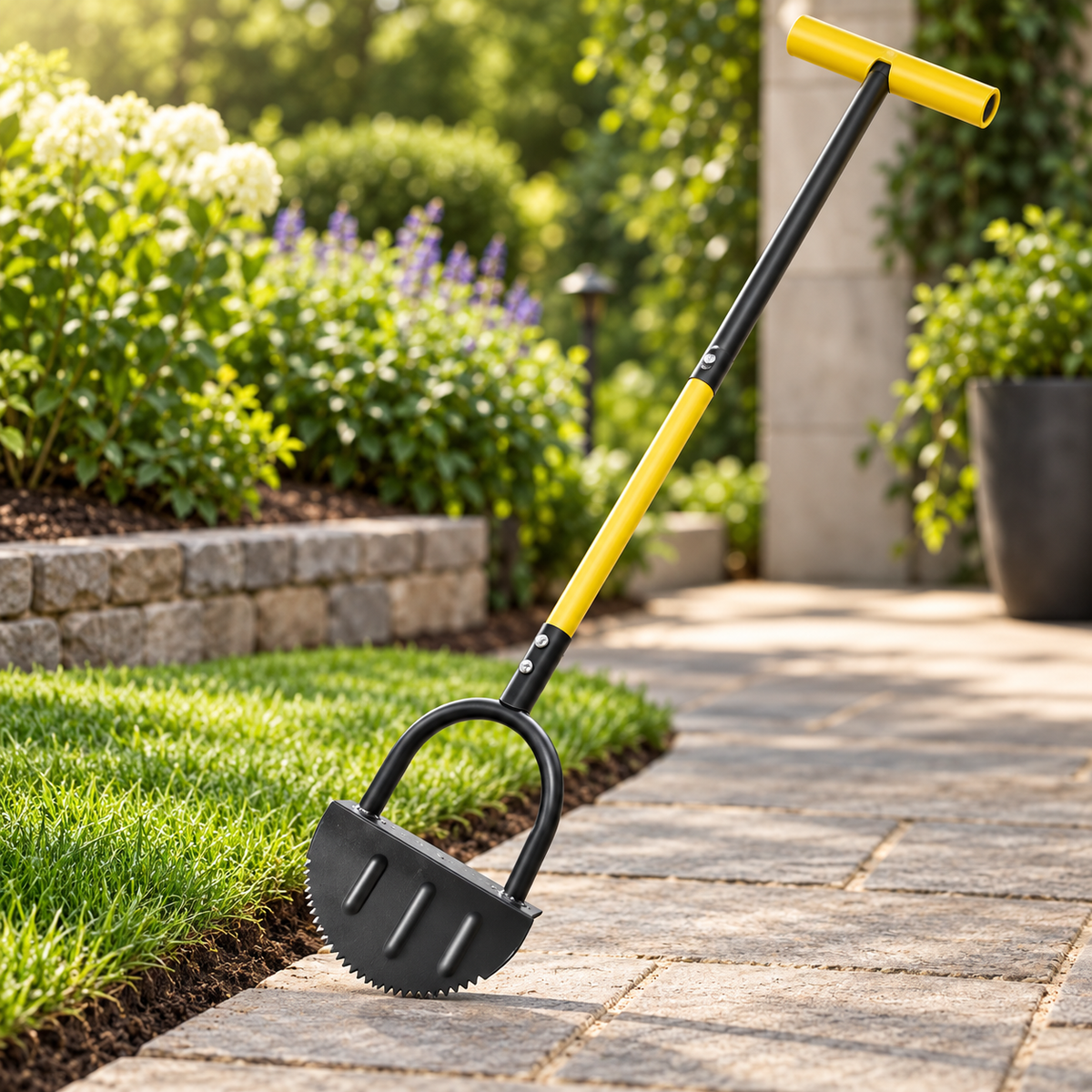 Ergonomic Manual Lawn Edger Steel Head Garden Tool