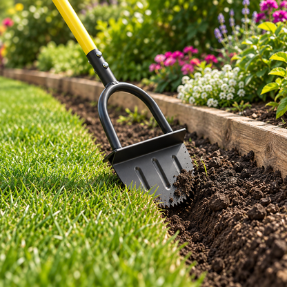 Ergonomic Manual Lawn Edger Steel Head Garden Tool