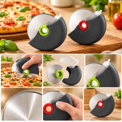Ergonomic Pizza Cutter Detachable Stainless Steel Design