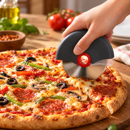 Ergonomic Pizza Cutter Detachable Stainless Steel Design