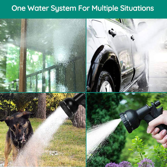 100FT Expandable Garden Hose No Kink, Leakproof, Lightweight with 8 Spray Modes