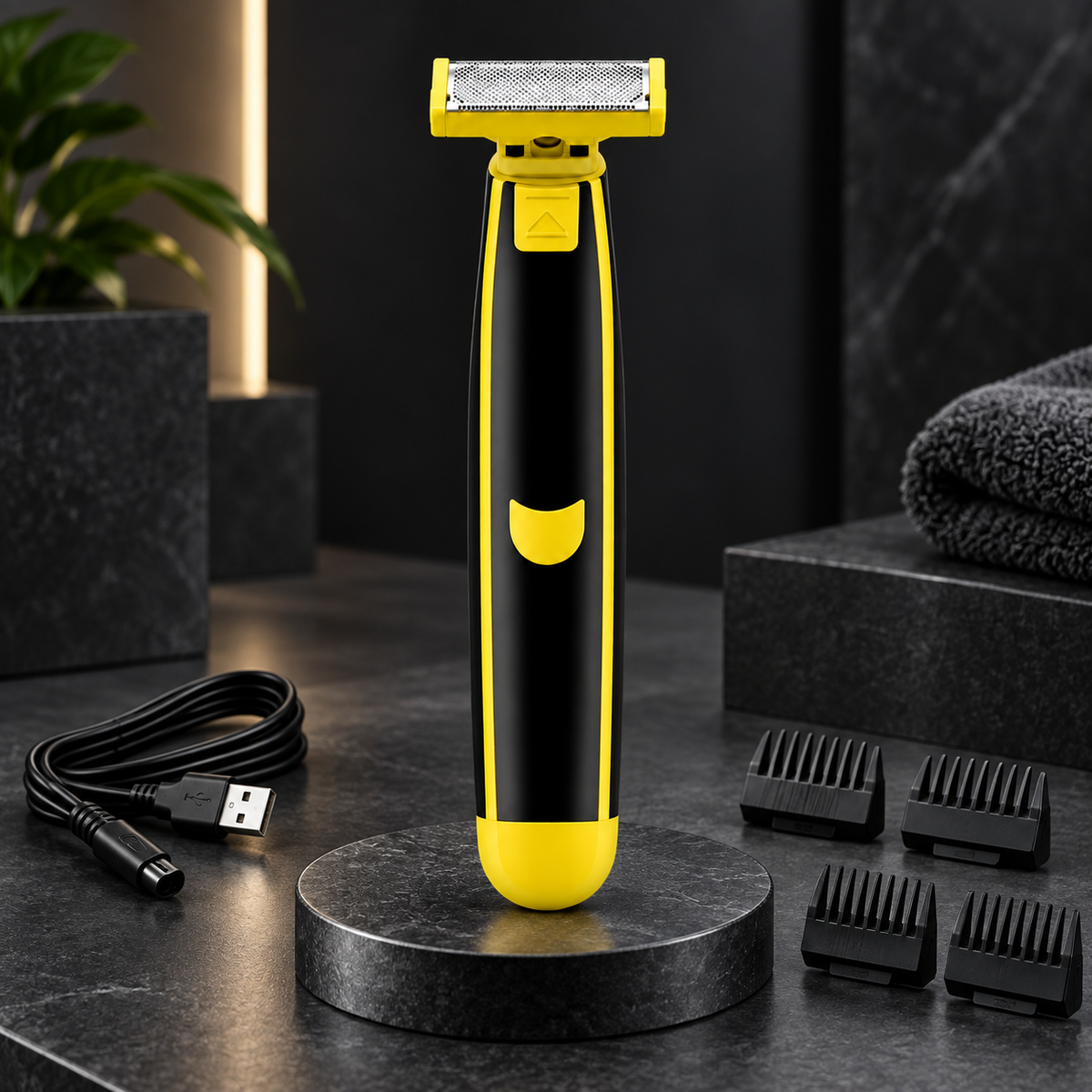 Fast Safe Shaving Electric Shaver Wet Dry Use