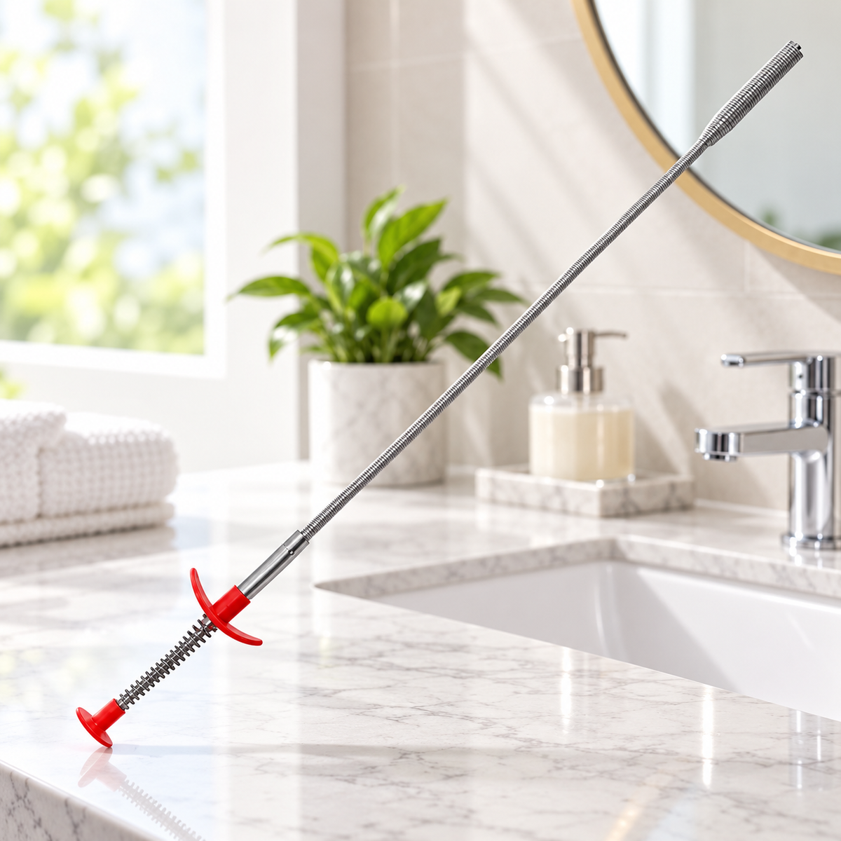 Flexible Drain Cleaning Tool Sink Cleaner Long Handle