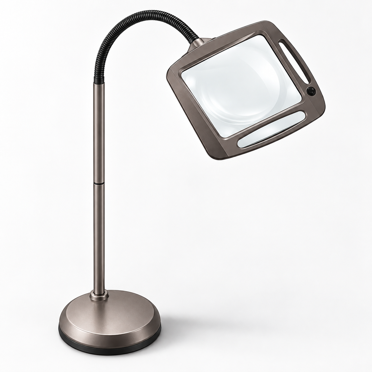 Floor Magnifying Lamp Large Lens LED Adjustable Height