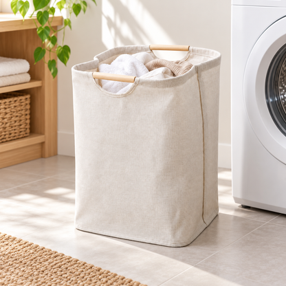 Foldable Laundry Basket Breathable Storage Organizer