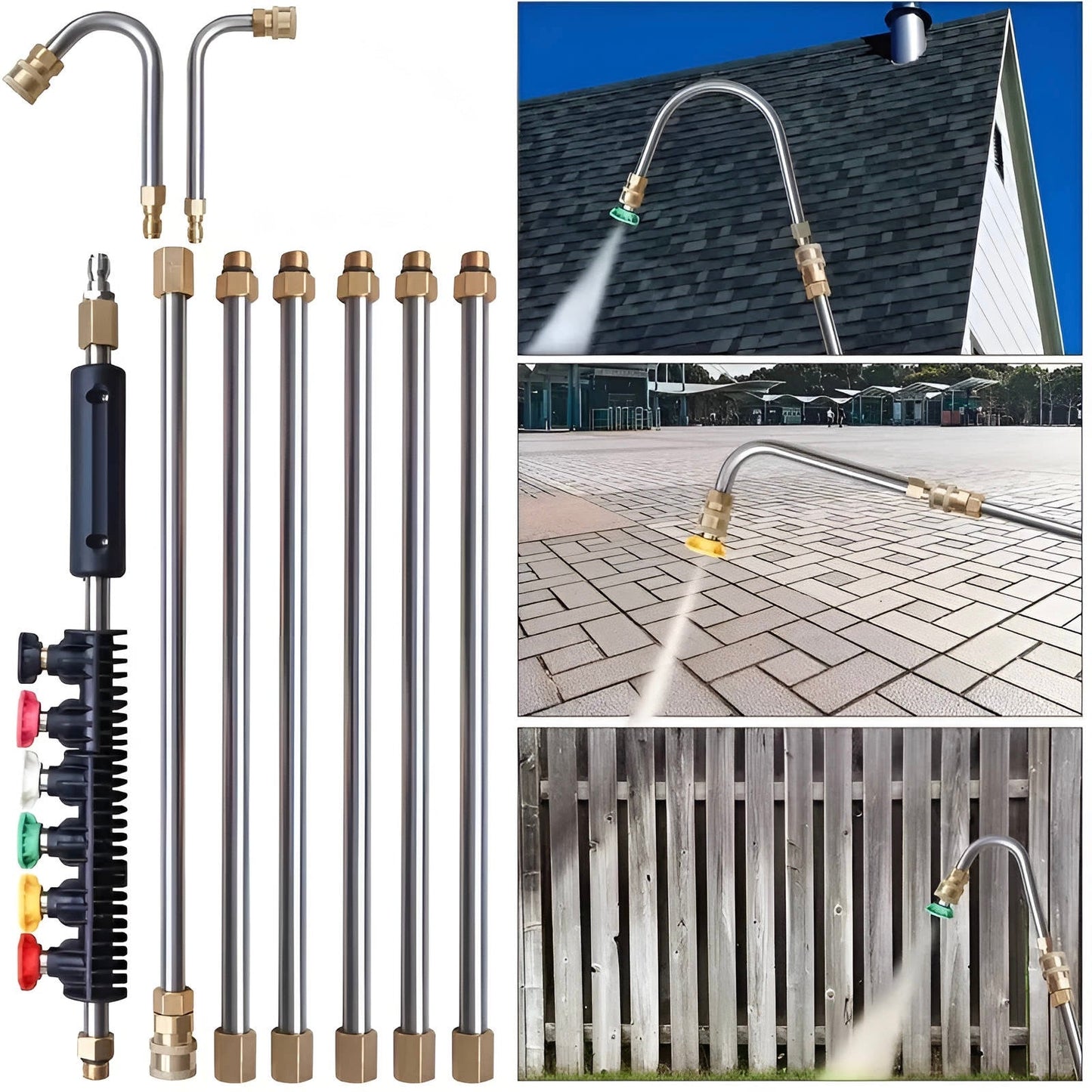Heavy Duty 4000PSI Pressure Washer Extension Wand Set