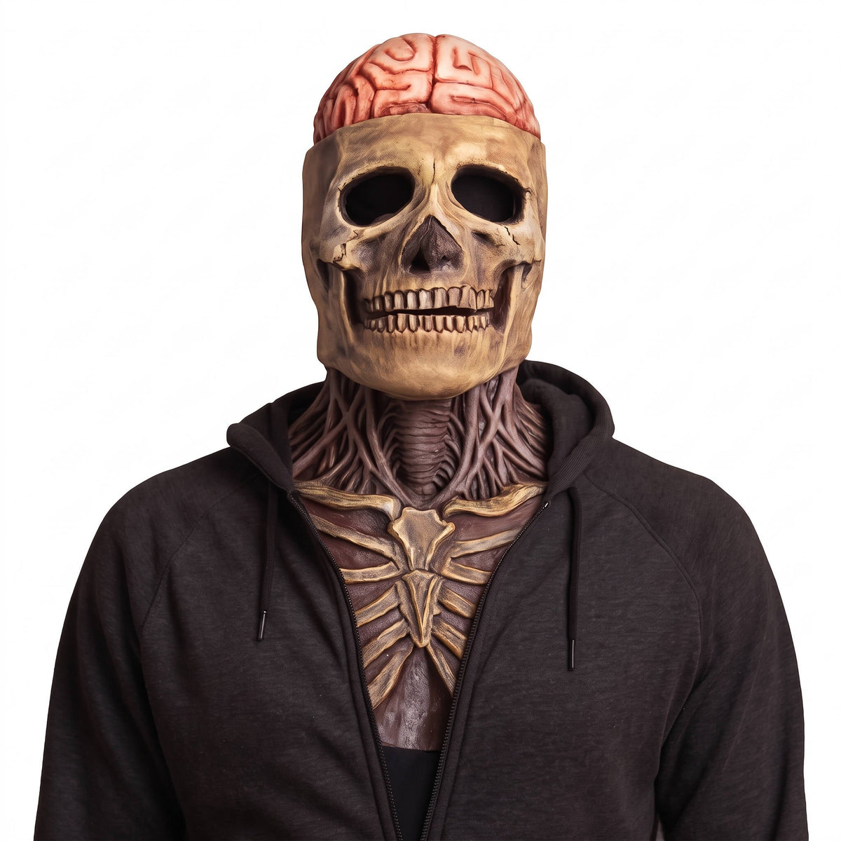 Skeleton Mask, Realistic Skull Mask with Moving Jaw for Halloween Parties, Cosplay and Costume Events
