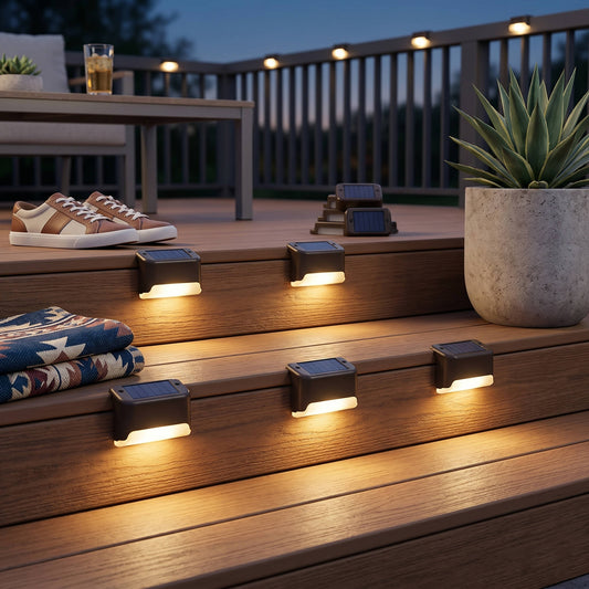 16 Pack Outdoor Solar Deck Lights