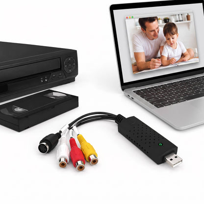 VHS to Digital Converter with Playback & Capture, Video Tape to Digital Converter