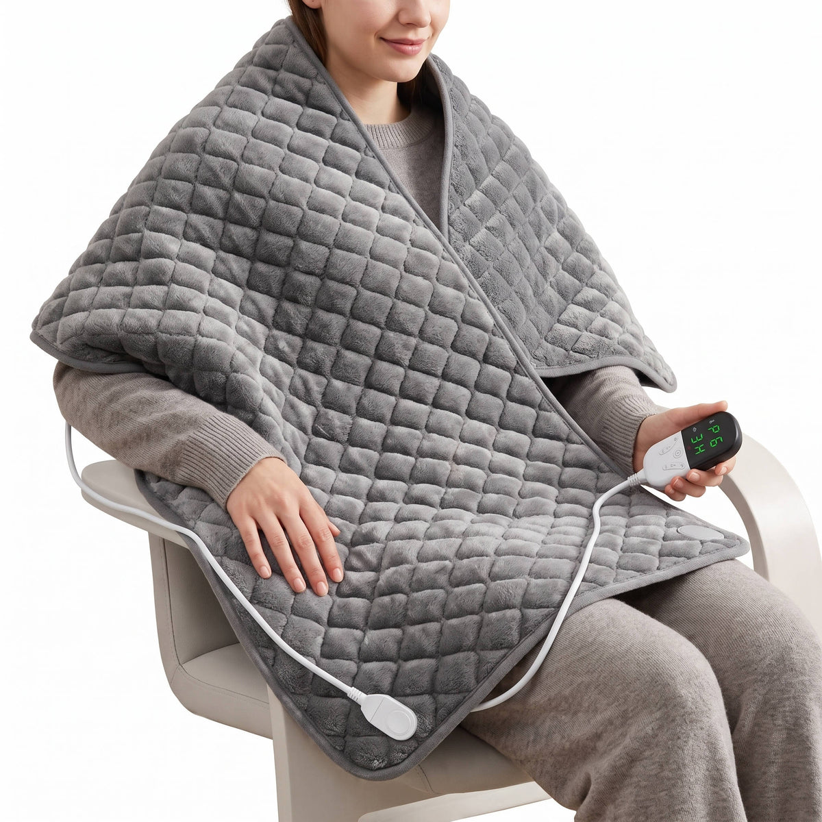 King Size Heating Pad for Back, Extra Large Electric Heat Pad for Full Body Comfort