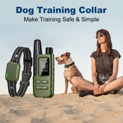 Dog Training Collar with Remote, 3300FT Range, Adjustable Collar for Dogs 10 to 120Lbs