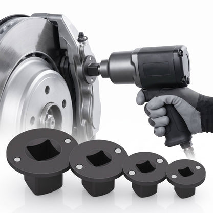 4 Piece Impact Socket Adapter Set, Low Profile Stubby Drive Ratchet Adapters, 1/4" to 1" for Tight Spaces