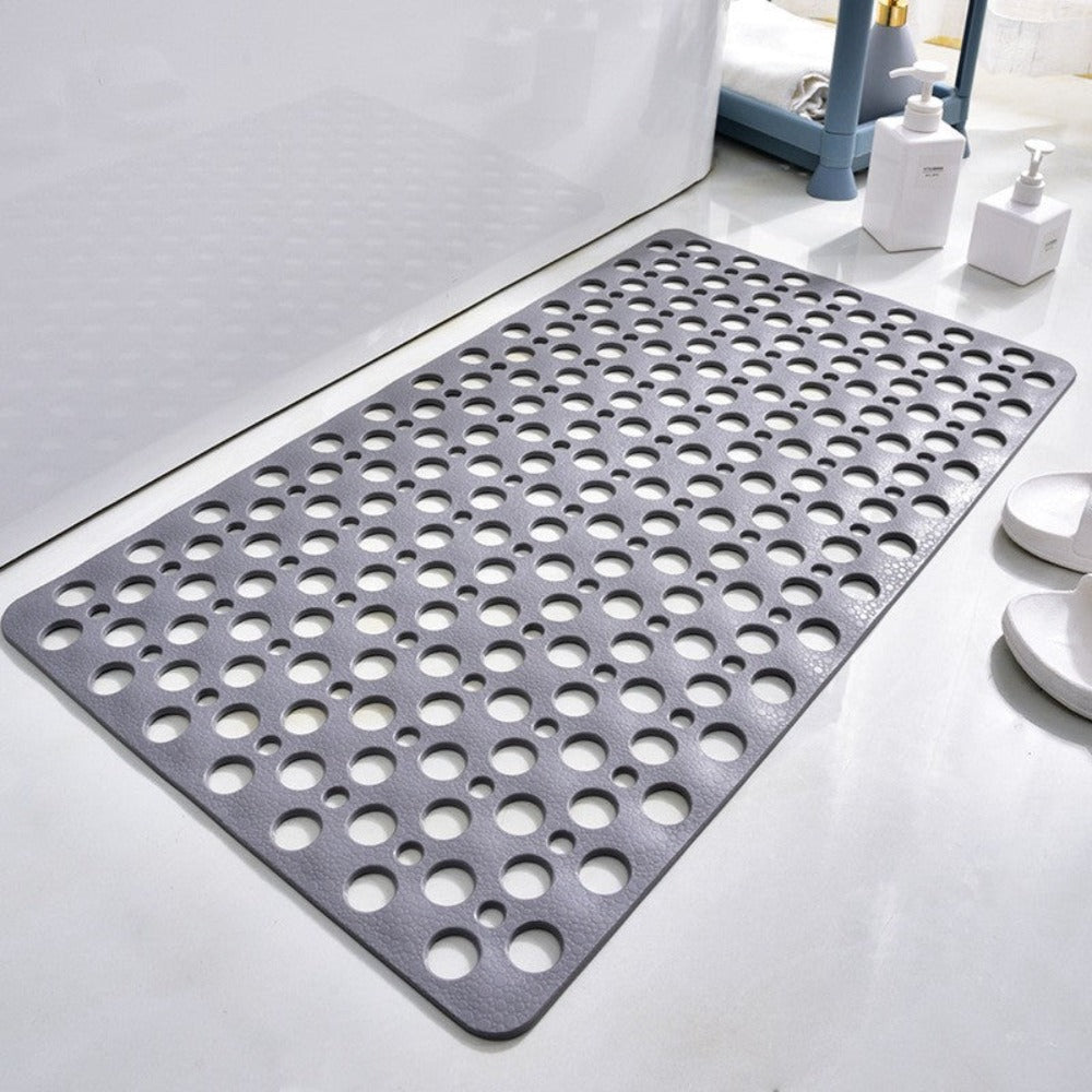 Textured Shower Mat with Grip Pattern Backing and Antibacterial Treatment