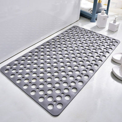 Textured Shower Mat with Grip Pattern Backing and Antibacterial Treatment