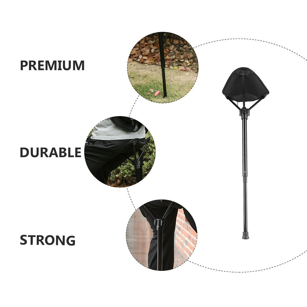 Folding Travel Chair with Nylon Seat and Compact Backpack Design