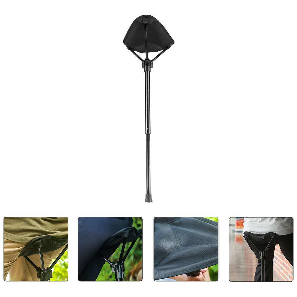 Folding Travel Chair with Nylon Seat and Compact Backpack Design