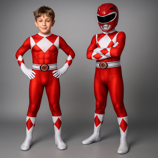 Kids Costume Superhero Jumpsuit Muscle Print Party Outfit