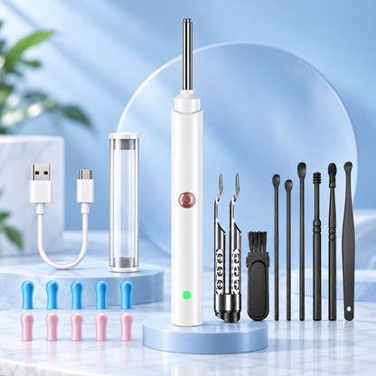 HD Camera Ear Cleaner Rechargeable LED Light Ear Scope