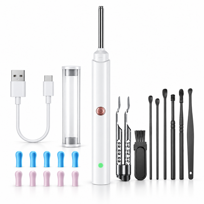 HD Camera Ear Cleaner Rechargeable LED Light Ear Scope
