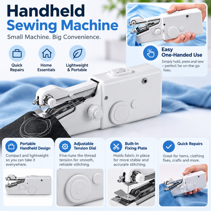 Handheld Sewing Machine Portable Electric Compact Design
