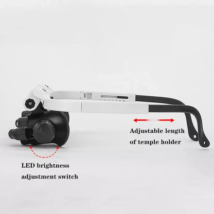 Magnifying Glasses with LED Lighting and Interchangeable Lenses