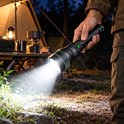 High Lumen Flashlight Powerful Hunting Adjustable Beam