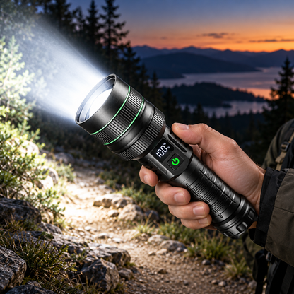 High Lumen Flashlight Powerful Hunting Adjustable Beam