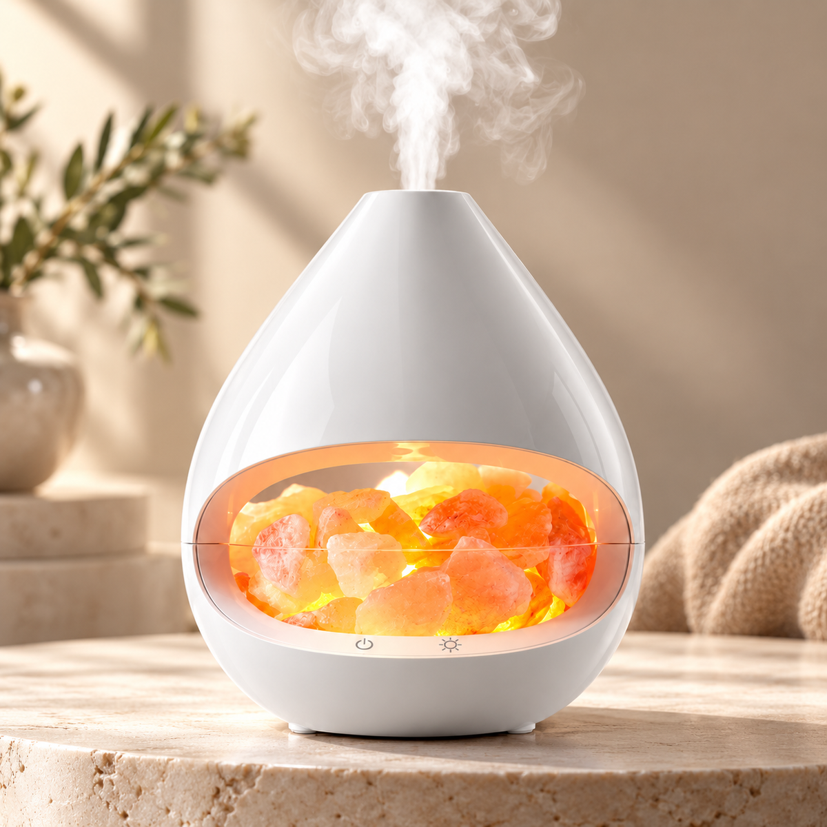 Himalayan Salt Lamp Diffuser Decorative Design