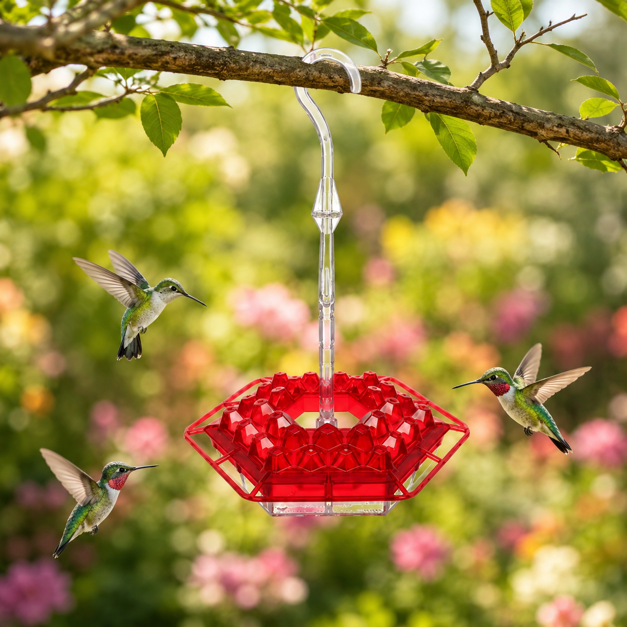 Hummingbird Feeder Bee Guard Outdoor Garden Decor