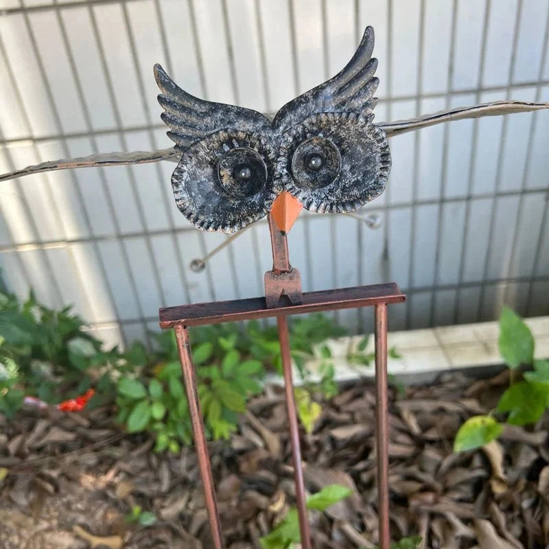 Metal Bird Garden Decoration with Flexible Joints and Wind Motion