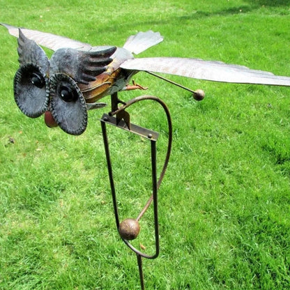 Metal Bird Garden Decoration with Flexible Joints and Wind Motion