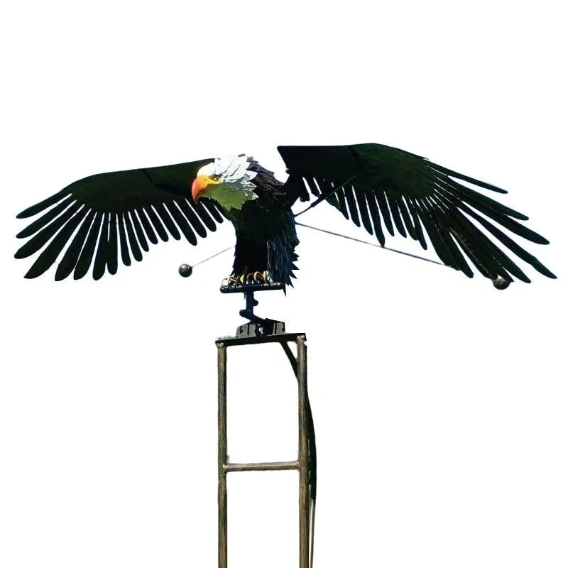 Metal Bird Garden Decoration with Flexible Joints and Wind Motion