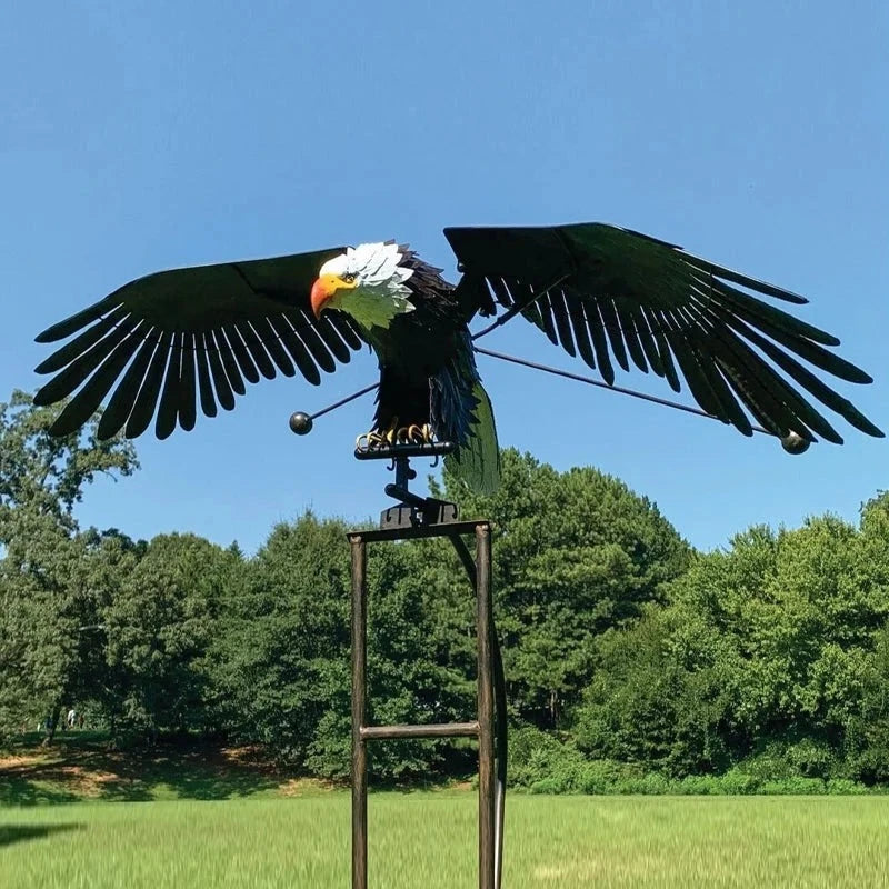 Metal Bird Garden Decoration with Flexible Joints and Wind Motion