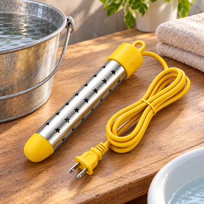 Immersion Water Heater Portable Electric Plug In Cord